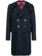 Dsquared2 Classic Double-breasted Coat - Blue