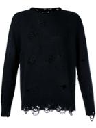 Saint Laurent Lurex Pull Over Jumper - Black