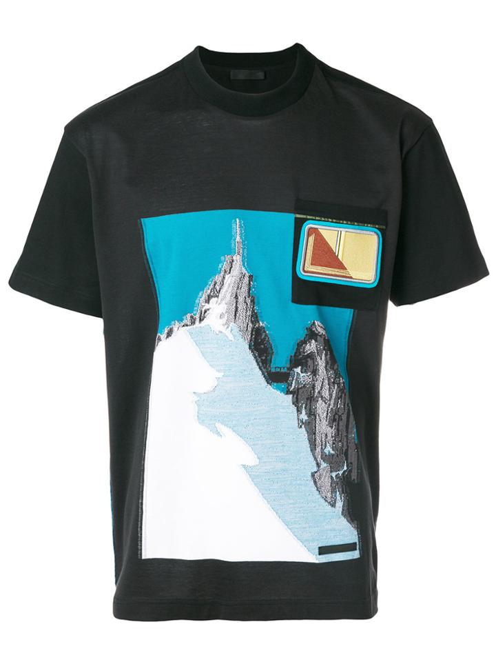 Prada Graphic Print T-shirt - Black