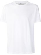 Brunello Cucinelli Crew Neck T-shirt, Men's, Size: 48, White, Cotton