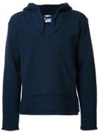 Bedwin & The Heartbreakers Front Pocket Hoodie, Men's, Size: 3, Blue, Wool
