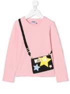Moschino Kids Teen Bag Print T-shirt - Pink & Purple