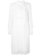 See By Chloé Frilled Flared Dress - White