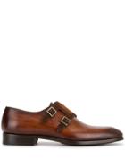 Magnanni Double Buckle Shoes - Brown