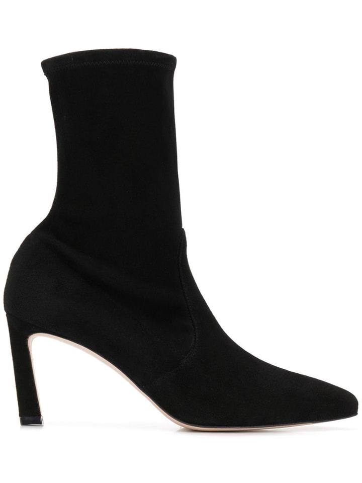 Stuart Weitzman Rapture 75 Ankle Booties - Black