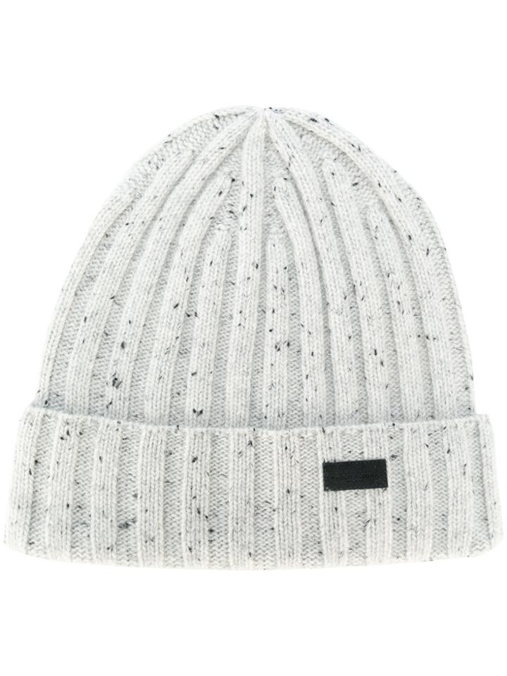 Paolo Pecora Ribbed Beanie - Grey