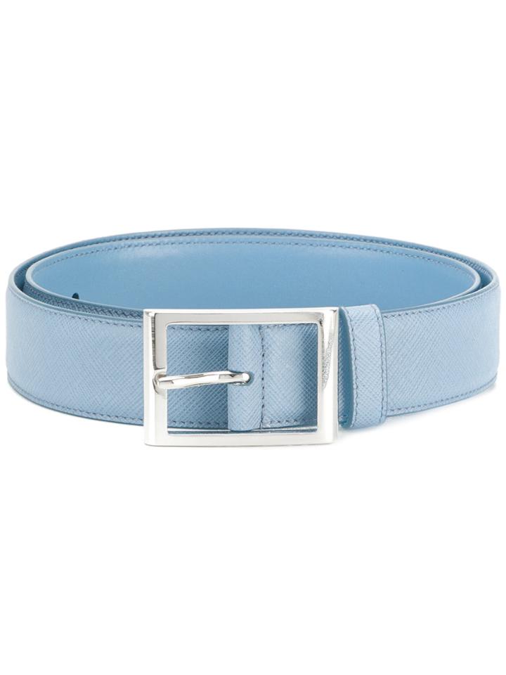 Prada Square Buckle Belt - Blue