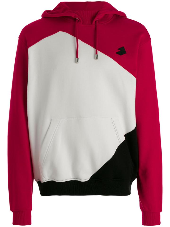 Versus - Contrast Colour Block Hoodie - Men - Cotton - S, White, Cotton