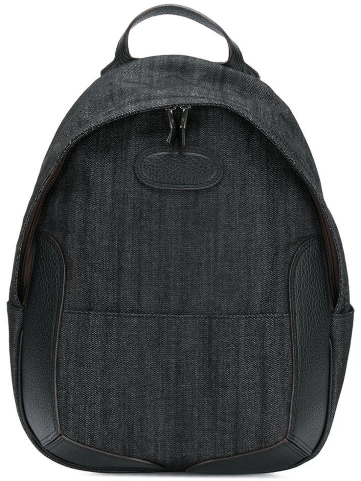 Maison Margiela Tonal Trim Denim Backpack - Black