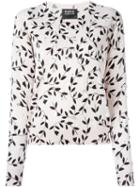 Markus Lupfer Sequined Floral Print Jumper, Women's, Size: Xs, Pink/purple, Cotton