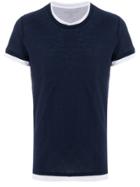 Majestic Filatures Layered Look T-shirt - Blue