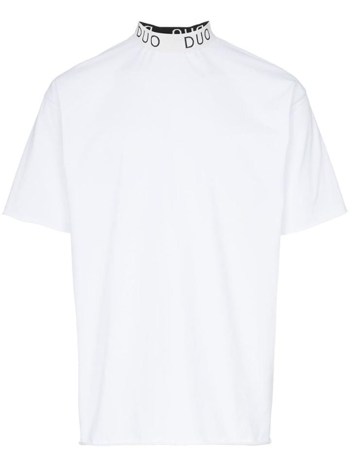 Duo Logo Print T-shirt - White