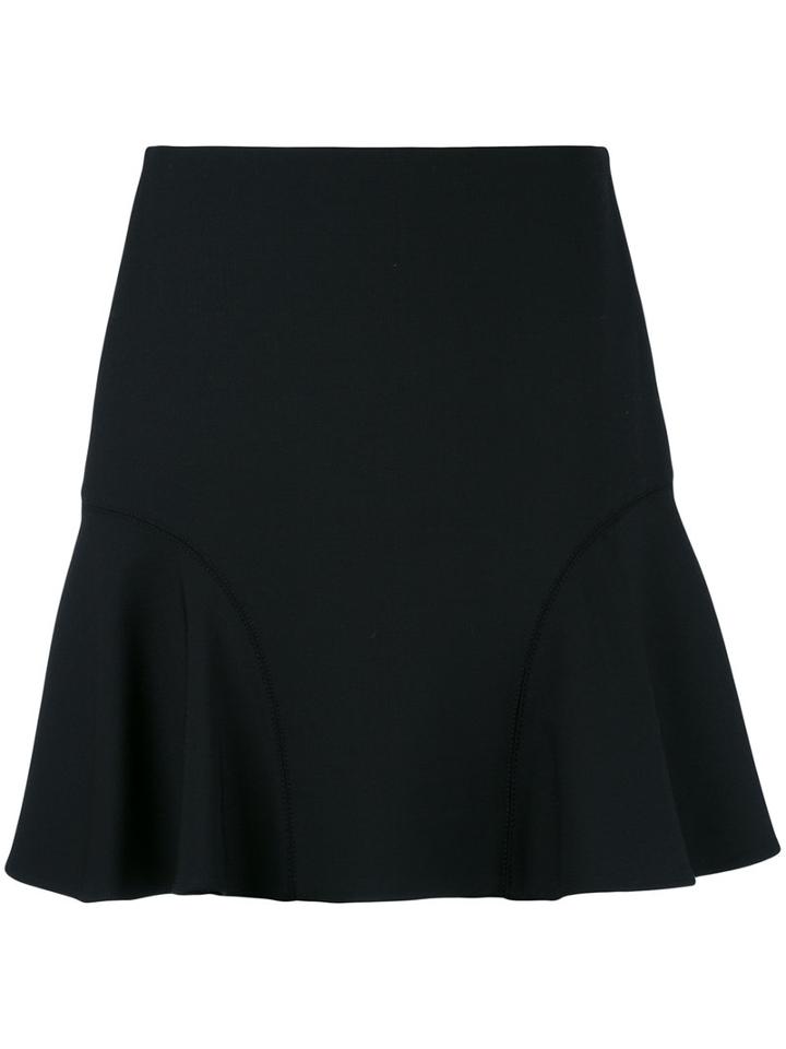 Victoria Victoria Beckham - Short A-line Skirt - Women - Nylon/polyester/spandex/elastane/wool - 36, Black, Nylon/polyester/spandex/elastane/wool