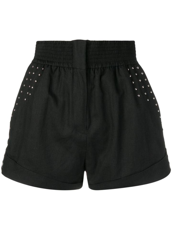 Iro Stud-detail Shorts - Black