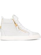 Giuseppe Zanotti Design Nicki Hi-top Sneakers, Women's, Size: 35.5, White, Leather/rubber