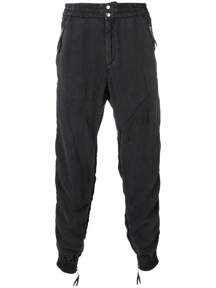 Isabel Marant Press Stud Joggers - Black