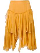 See By Chloé Asymmetric Draped Skirt - Yellow