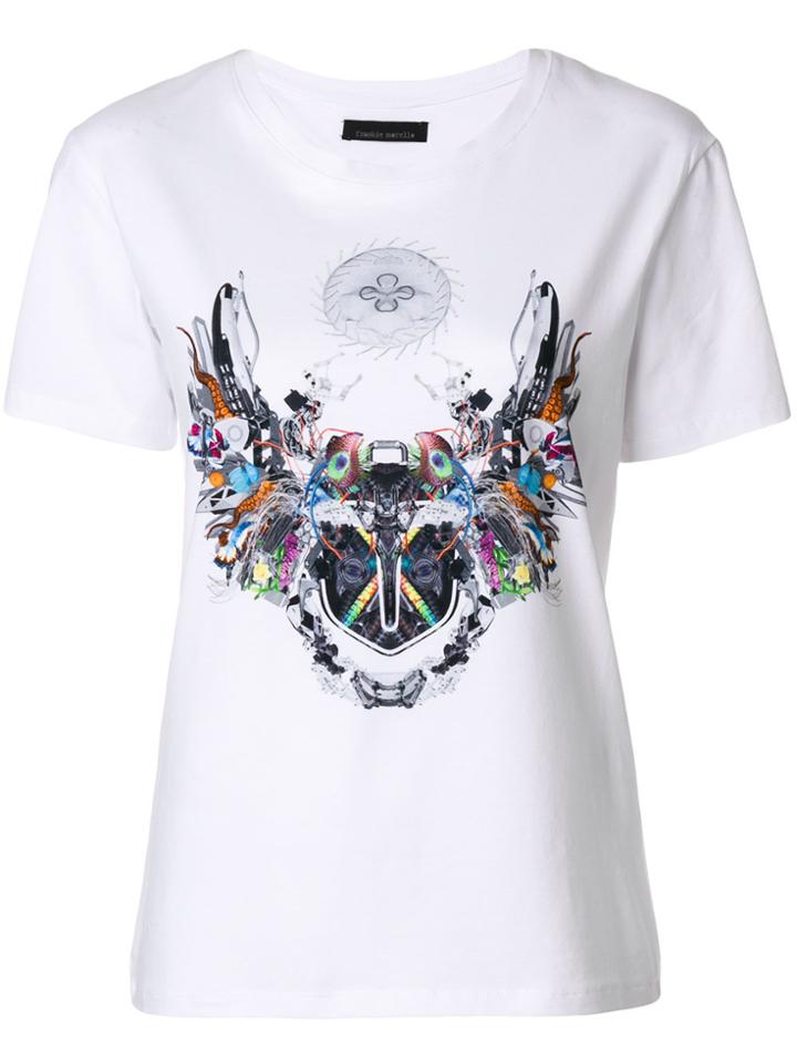 Frankie Morello Front Printed T-shirt - White