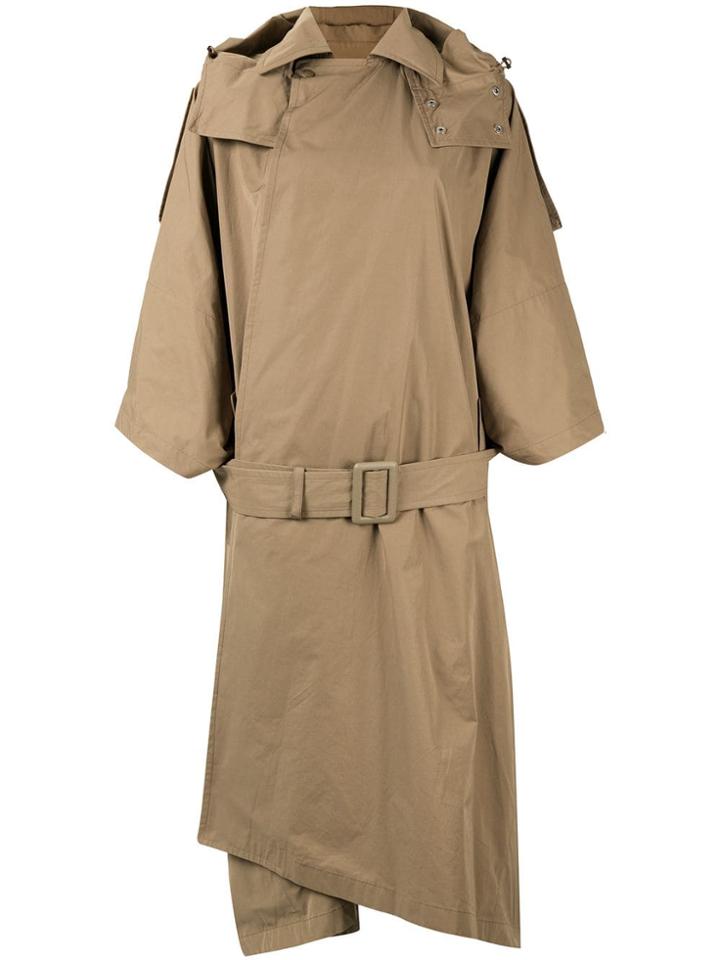 Toga Pulla Oversize Trench Coat - Brown