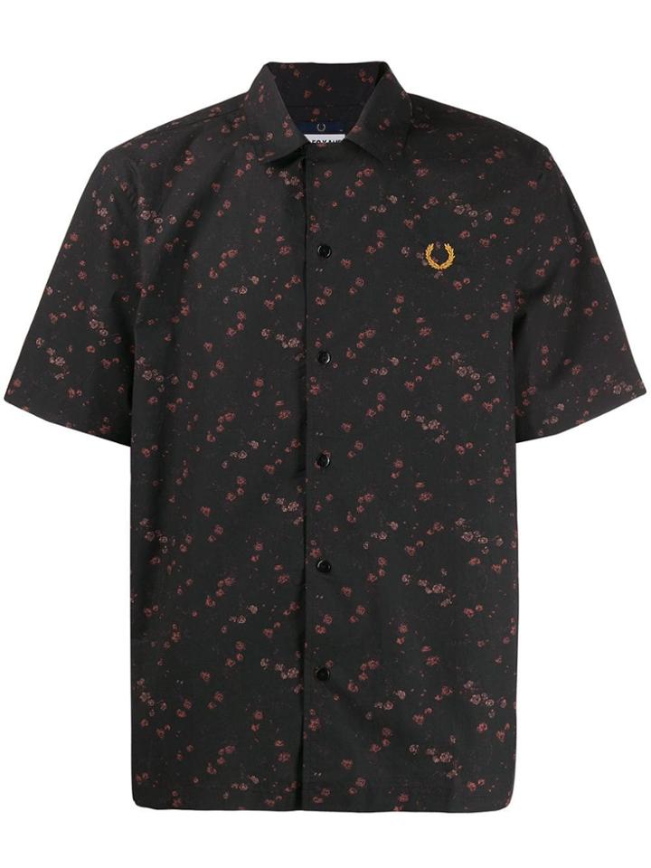 Fred Perry Floral Shirt - Black