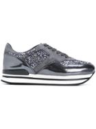Hogan Glitter Effect Sneakers - Grey