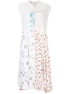 Yeah Right! Patchwork Print Midi Dress - Grey