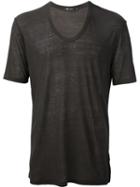 T By Alexander Wang Classic T-shirt, Men's, Size: Small, Grey, Rayon/silk