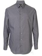 Giorgio Armani Chevron Print Shirt - Grey