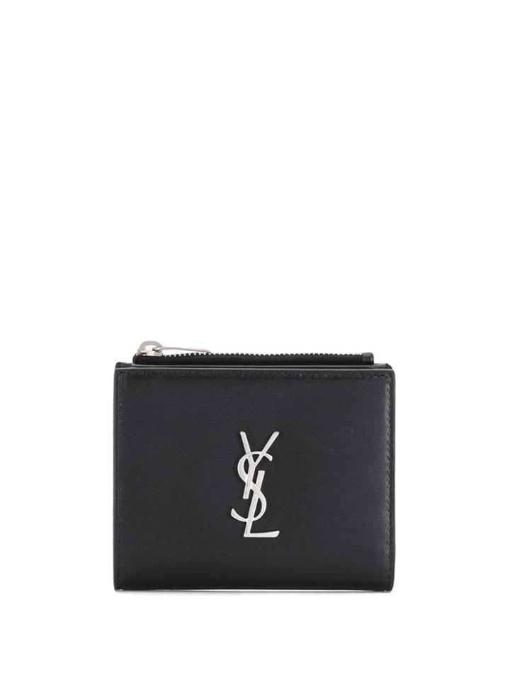 Saint Laurent Monogram Motif Wallet - Black