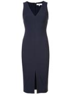 Likely V-neck Fitted Dress - Blue