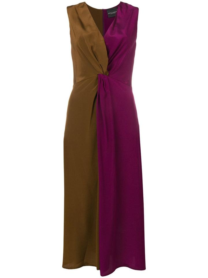 Erika Cavallini Knot Detail Dress - Brown