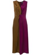 Erika Cavallini Knot Detail Dress - Brown