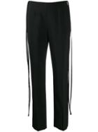Mm6 Maison Margiela Hanging Fabric Straps Trousers - Black