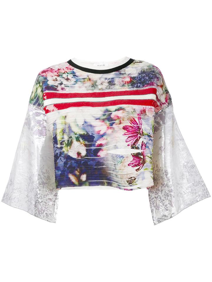 Aviù - Floral Blouse - Women - Silk/cotton/polyamide/spandex/elastane - 44, Silk/cotton/polyamide/spandex/elastane