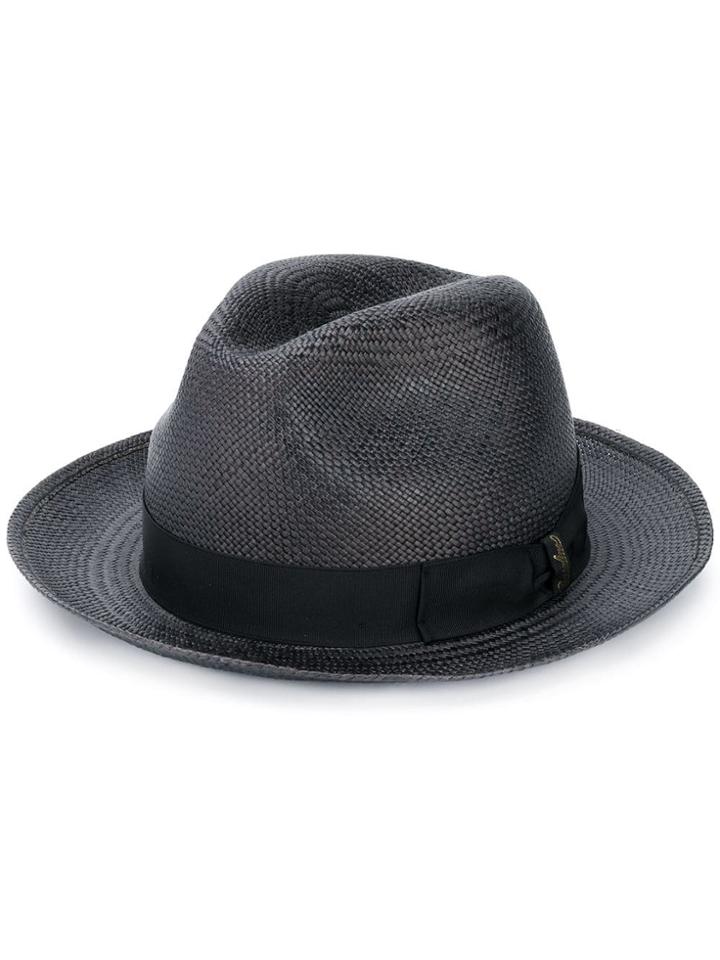 Borsalino Woven Hat - Black