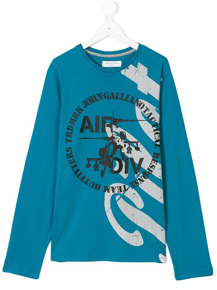 John Galliano Kids Printed Top - Blue