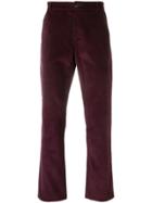 A Kind Of Guise Cropped Corduroy Trousers - Pink & Purple