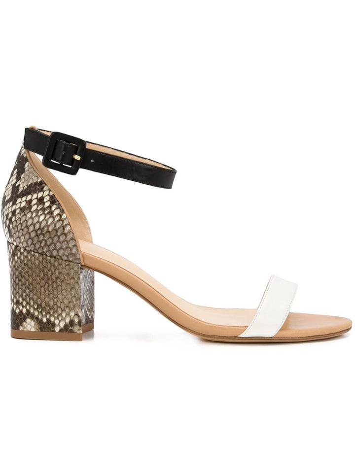 Alexandre Birman Chunky Heel Sandals - White