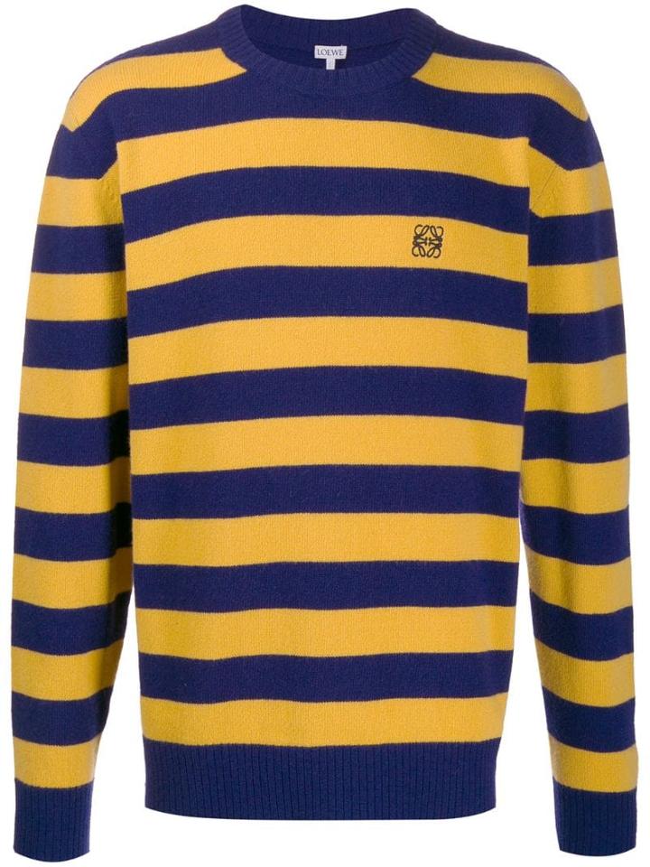 Loewe Anagram Striped Sweater - Blue