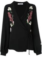 Vivetta Embroidered Blouse, Women's, Size: 38, Black, Viscose