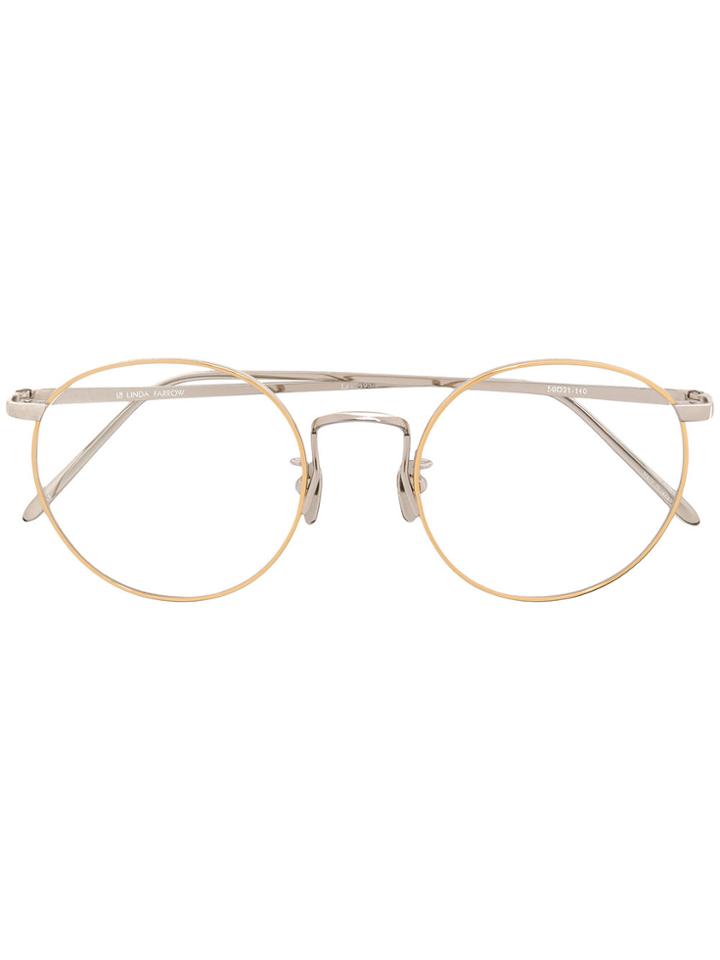 Linda Farrow 493 Glasses - Metallic
