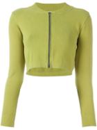 Romeo Gigli Vintage Cropped Cardigan, Women's, Size: 38, Green