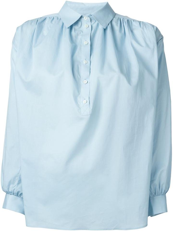 Paul & Joe Pleated Sleeve Loose Blouse