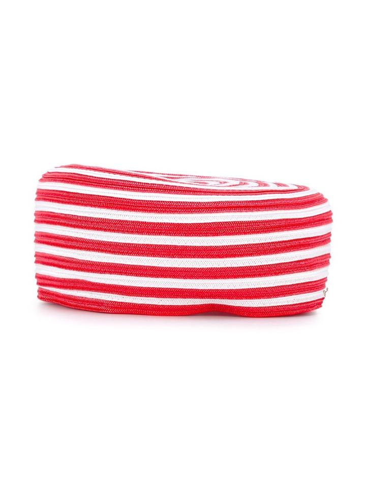 Simonetta - Striped Hat - Kids - Polypropylene - 56 Cm, Red
