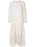 Baum Und Pferdgarten Sheer Panel Lace Dress - Nude & Neutrals