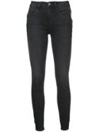 Frame Denim Side Stripe Skinny Jeans - Black