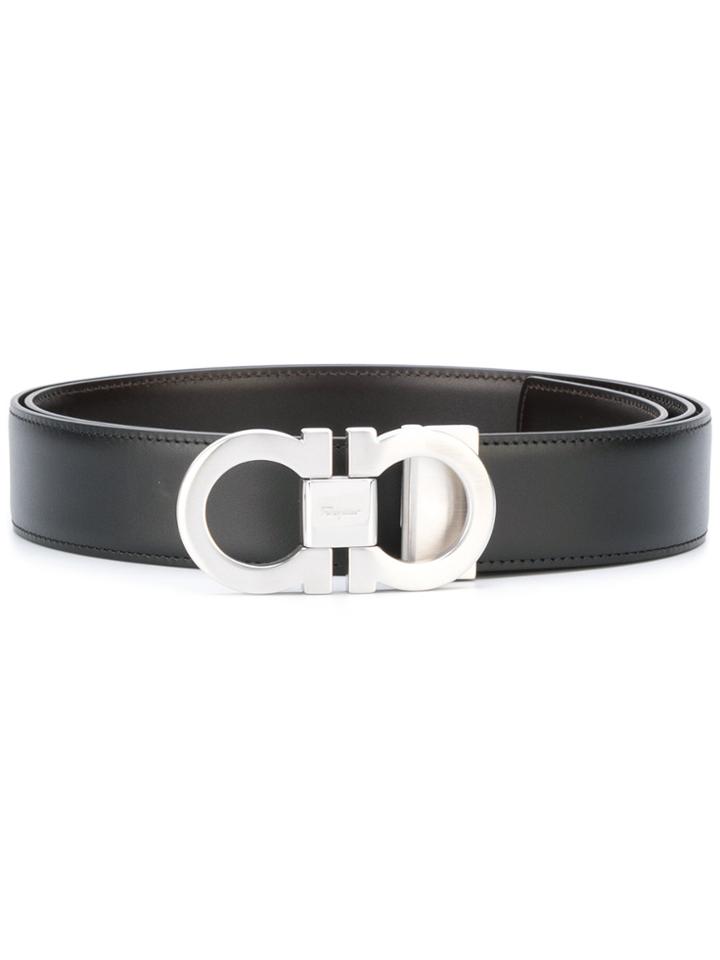 Salvatore Ferragamo Interchangeable Gancio Belt - Black