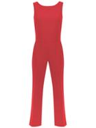 Egrey Cut Out Detail Jumpsuit - Red