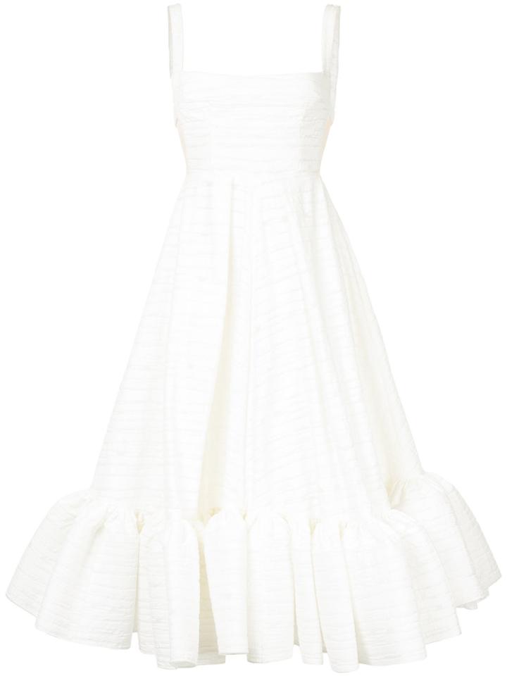 Alex Perry Madison Midi Dress - White