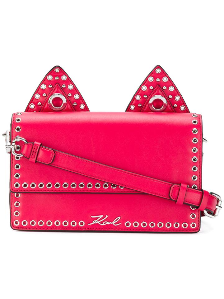 Karl Lagerfeld K/rocky Choupette Shoulder Bag - Pink & Purple